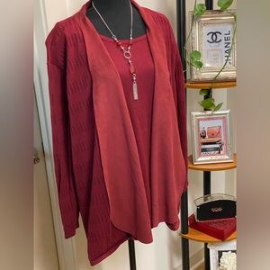 ALFRED DUNNER Madison Avenue Layered Look Sweater Size 3X NWOT